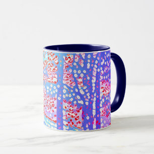 Taza Árboles puntillistas
