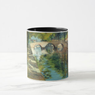 Taza Árboles reflejados en aguas de un canal