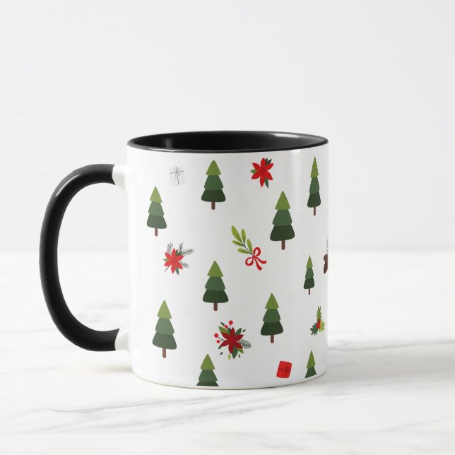 Taza Árboles y arcos de Navidad (Izquierda)