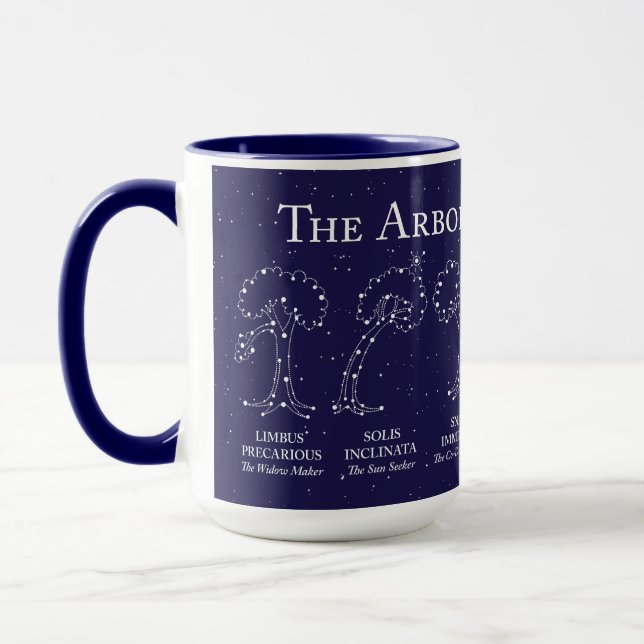Taza Arborist Night Sky Blue 15 oz. Mug (Izquierda)
