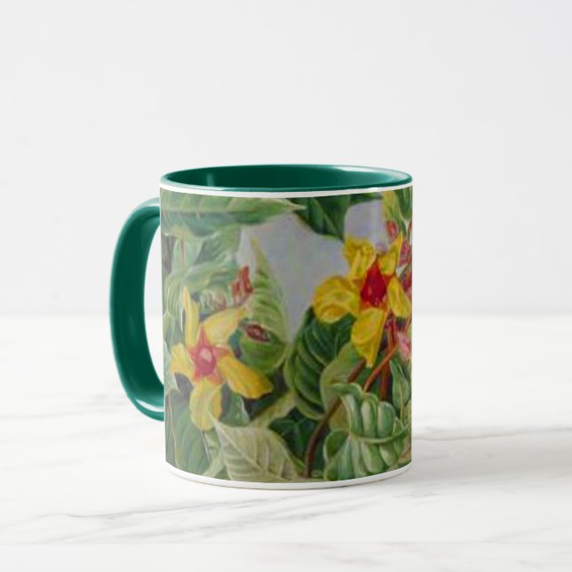 Taza Arbusto de escalada brasileño y aves tartamudeador (Anverso izquierdo)