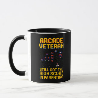 Taza Arcade Dad Pixel Art - Retro Gamer