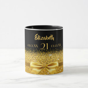 Taza arco dorado negro de 21 años