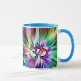 Taza Arco iris floreciente Lotus OM