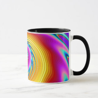 Taza Arco iris líquido del vidrio que remolina (1) de