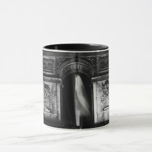 Taza Arco triunfal de París en Francia vintage