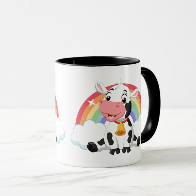 Taza Arcoiris con leche de bebé (Anverso derecho)
