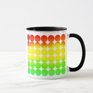 Taza Arcoiris de Polka Dot