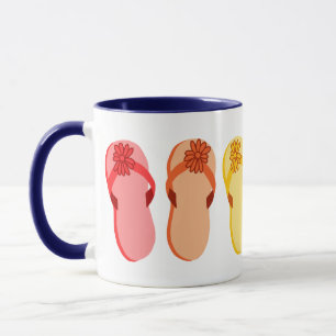 Taza Arcoiris Flip Flops