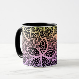 Taza Arcoiris floral