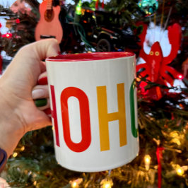 Taza Arcoiris HoHo Santa Mug para algunos Navidades