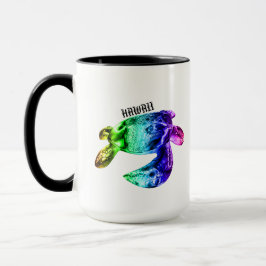 Taza Arcoiris honu de la tribu Hawaii