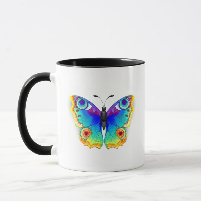 Taza Arcoiris mariposa Peacock Eye (Izquierda)