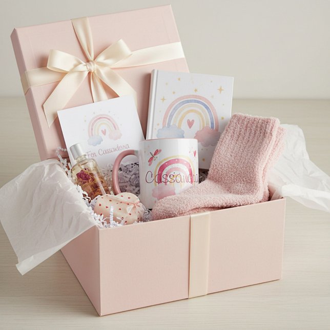 Taza Arcoíris personalizado de acuarela (Subido por el creador)