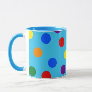 Taza Arcoiris Polka Dot Mug