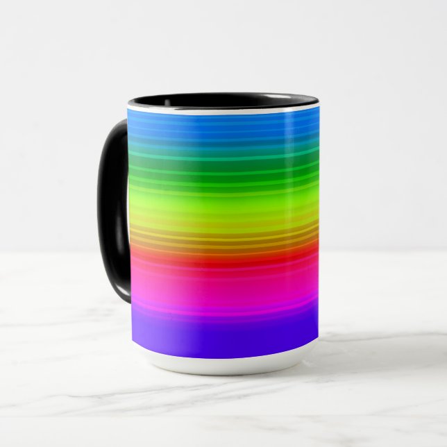 Taza Arcoíris rayado (Anverso izquierdo)