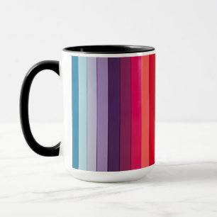 Taza Arcoiris rayado multicolor