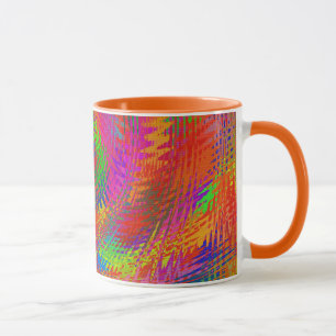 Taza Arcoiris tejido