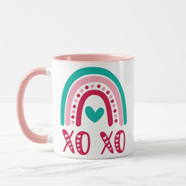 Taza Arcoiris XOXO (Izquierda)