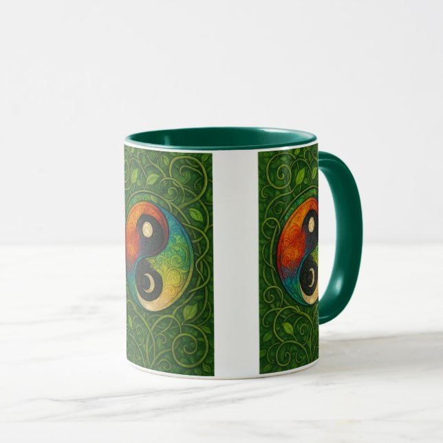 Taza Arcoíris Yin Yang (Anverso derecho)