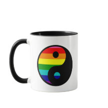 Arcoiris yin yang orgullo gay lgbt