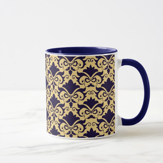 Taza Arcos de Damasco de Crema Naval (Derecha)