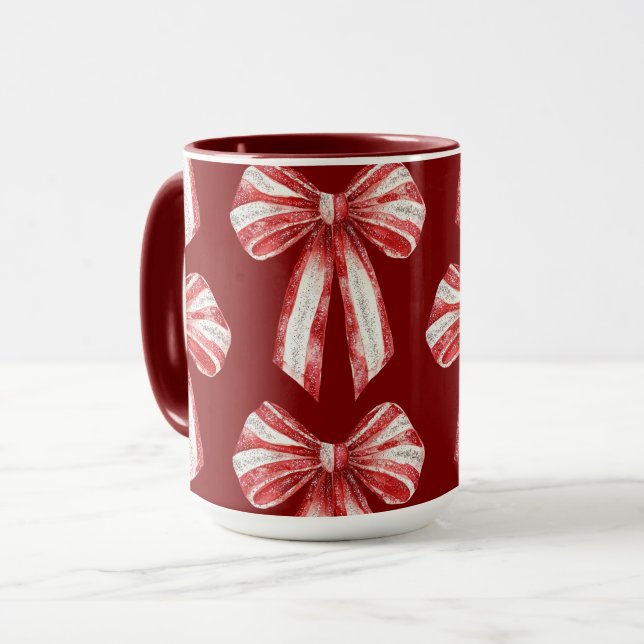Taza Arcos rojos de menta blanca y navidades (Anverso izquierdo)
