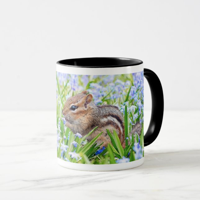 Taza Ardilla dulce con flores silvestres - Inspirada en (Anverso derecho)