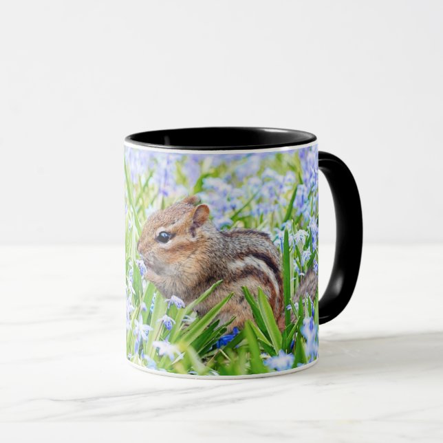 Taza Ardilla dulce con flores silvestres - inspirada en (Anverso derecho)