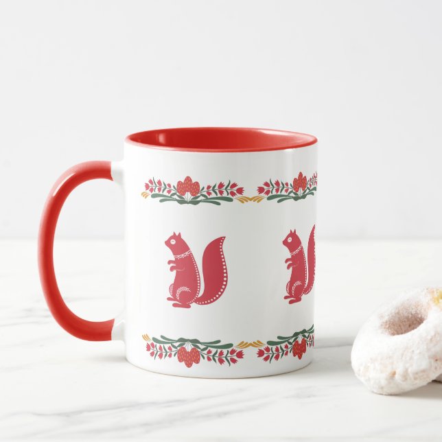 Taza ardilla escandinava (Con donut)
