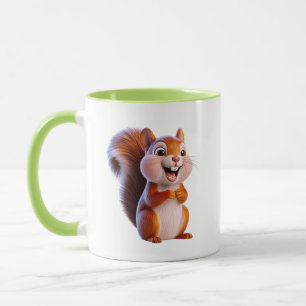 Taza Ardilla Feliz Personaje de Dibujos Animados Adora