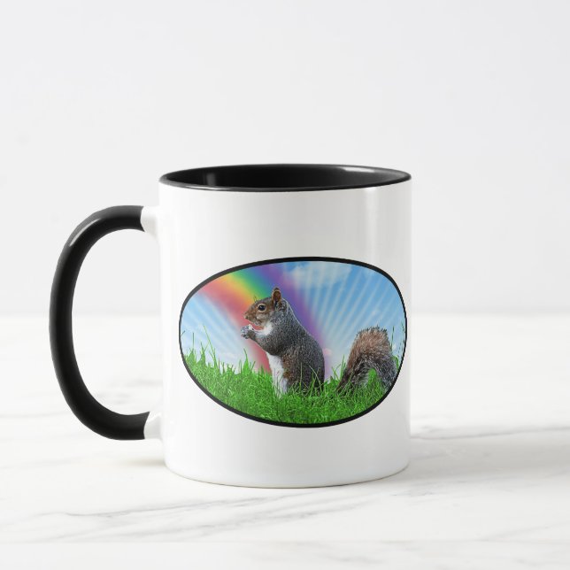Taza Ardilla y cielo arcoiris (Izquierda)