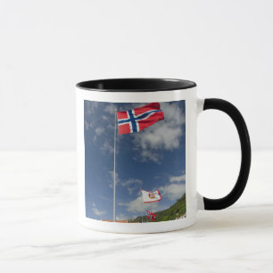 Taza Área histórica del puerto en el centro de Bergen c