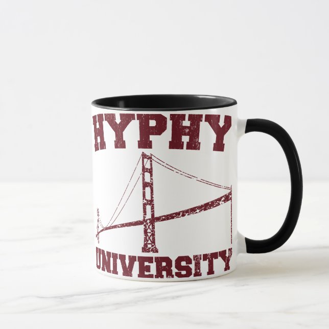Taza Área yay de la universidad de Hyphy (Derecha)