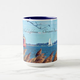 Taza Arena Point Shoal Faro Cerámico Mug