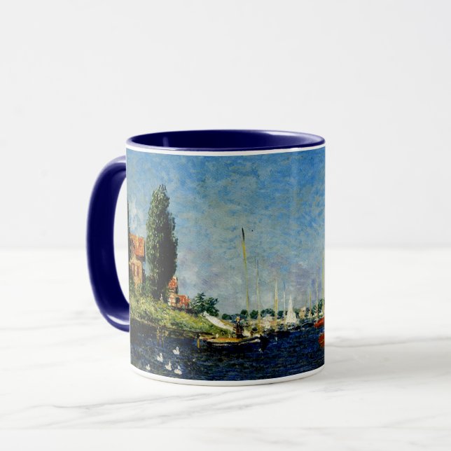 Taza Argenteuil, pintura de arte fino de Claude Monet (Anverso izquierdo)
