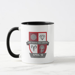 Taza Aries Birthday Crest™ for April 1-19 Mug