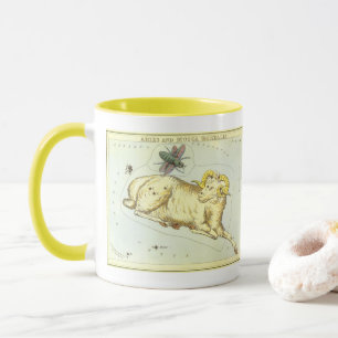 Taza Aries Carnero, Constelación Vintage, Espejo de Ura