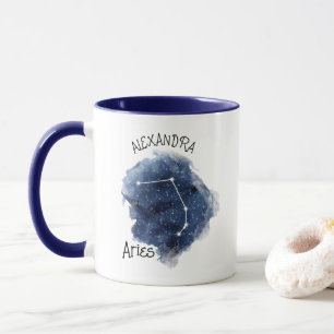 Taza Aries Starry Night Constellellation Nombre persona