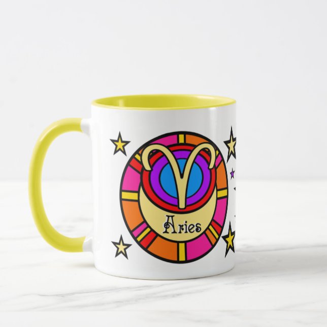 Taza Aries Zodiac Symbol Mug (Izquierda)