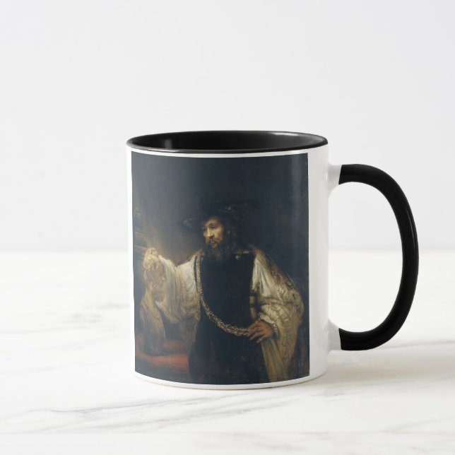 Taza Aristóteles con un busto del home run de Rembrandt (Derecha)