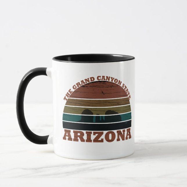 Taza Arizona sedona Gran Canyon paisaje retro (Izquierda)