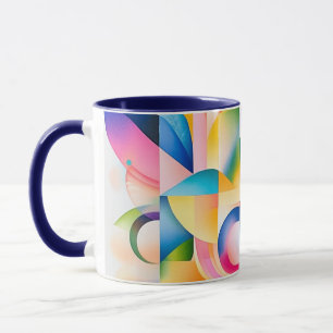 Taza Armonía geométrica floral
