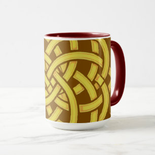 Taza Armonía Infinita: Arte de Símbolos Célticos Mandal