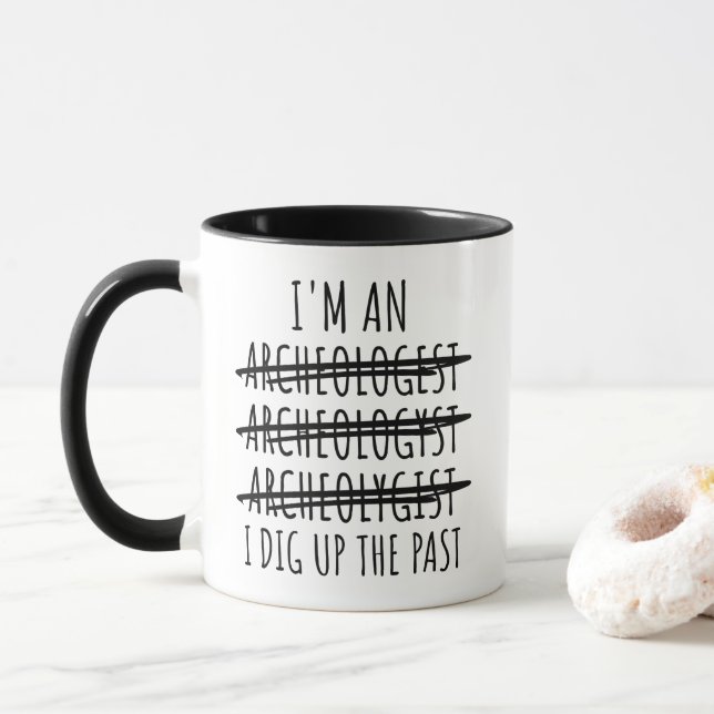 Taza Arqueólogo Divertido  (Con donut)