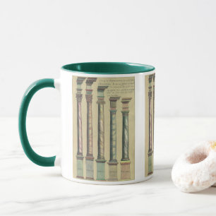 Taza Arquitectura Vintage, los 5 órdenes arquitectónico