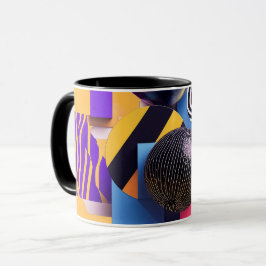 Taza Arreglo abstracto con esferas coloridas