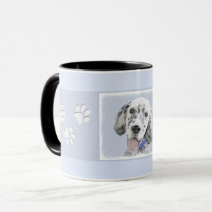 Taza Arreglo de inglés azul Belton Pintura de perro