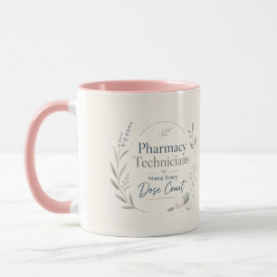 Taza Arreglo Floral de Agradecimiento para Técnicos de 