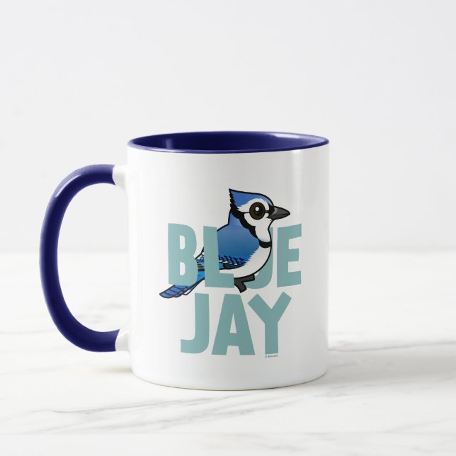 Taza Arrendajo azul enorme (Izquierda)